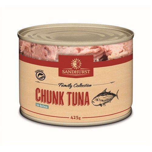 SANDHURST TUNA IN BRINE 425GM