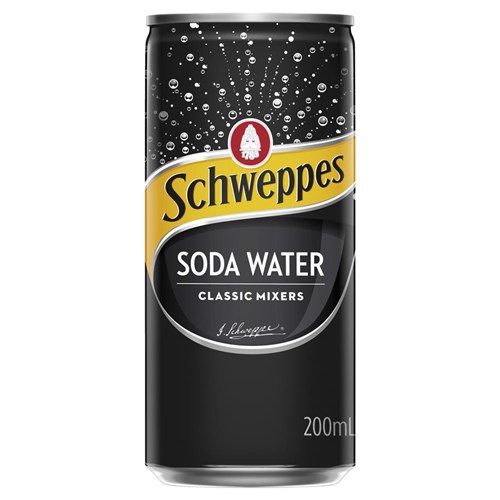 SCHWEPPES SODA WATER 24 X 200ML