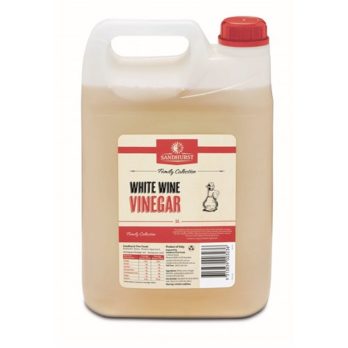 SANDHURST WHITE WINE VINEGAR 5LT