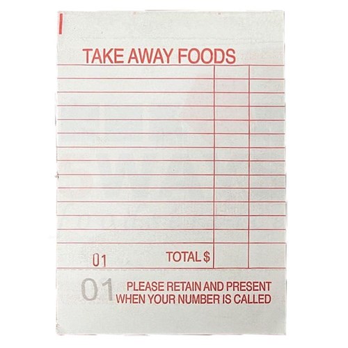 GEPPINO RED TAKEAWAY PADS 20 X 50