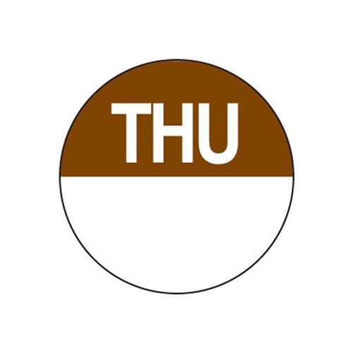 DATE DOTS 24MM ROUND THURSDAY 1000's