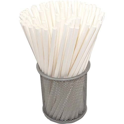 ENVIROCHOICE 200MM WHITE PAPER STRAW 2500's
